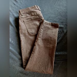 $10 Brown Stretch Skinny Jeans Size 0P